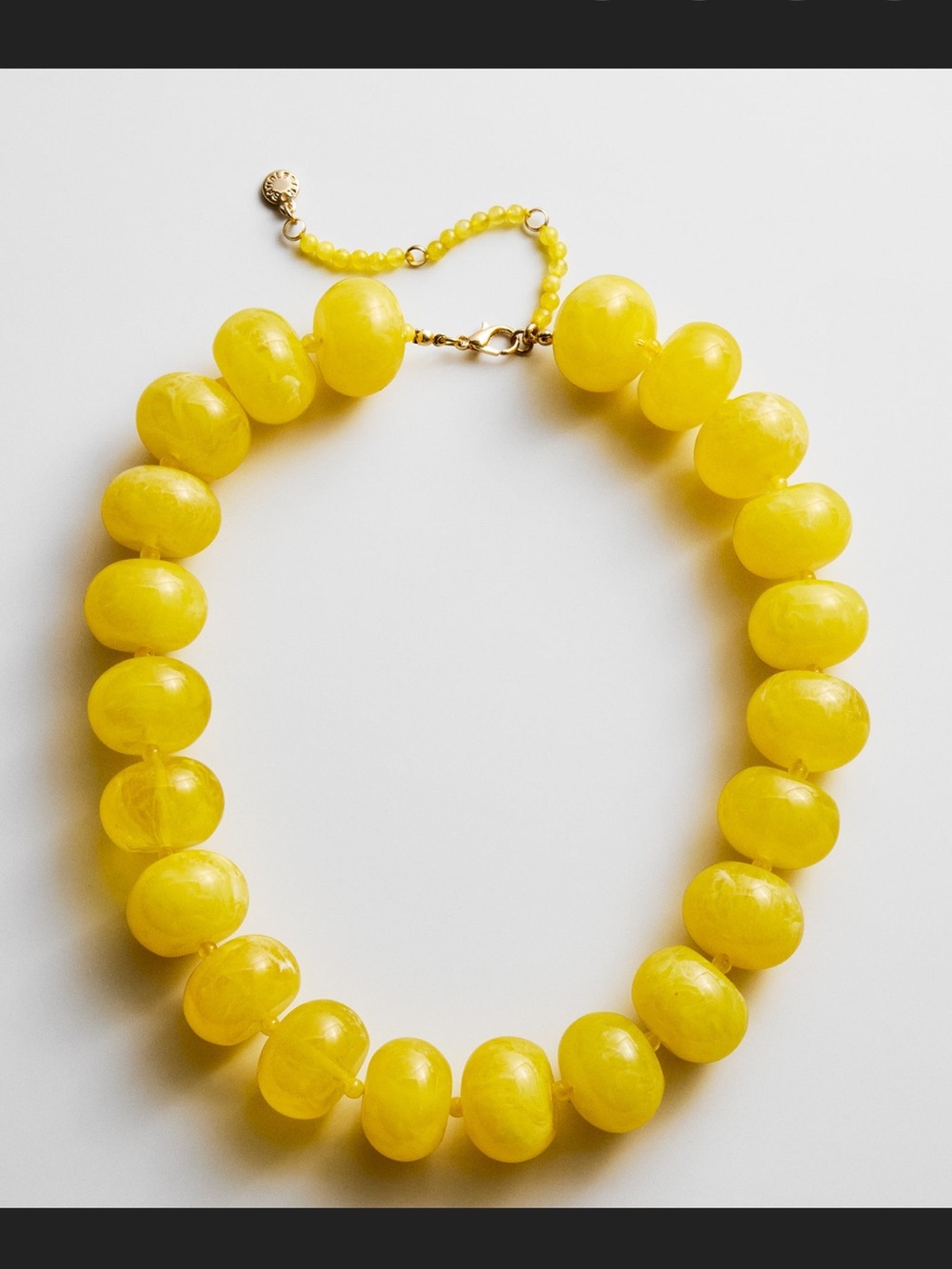 BaubleBar Joan citrine beaded Necklace 22mm new retail 68.00